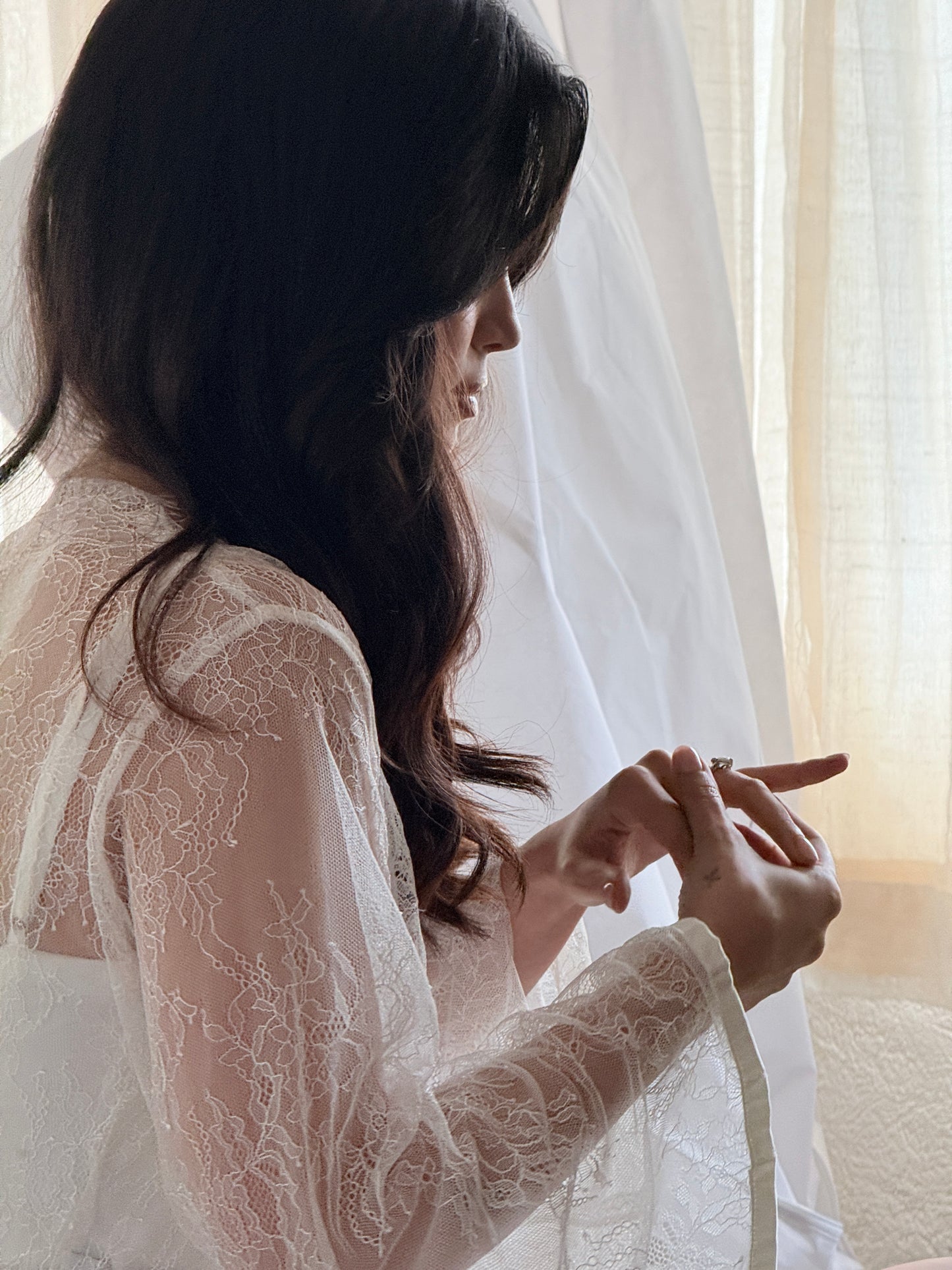 Ophelia Dressing Robe ( without scallop on sleeves )