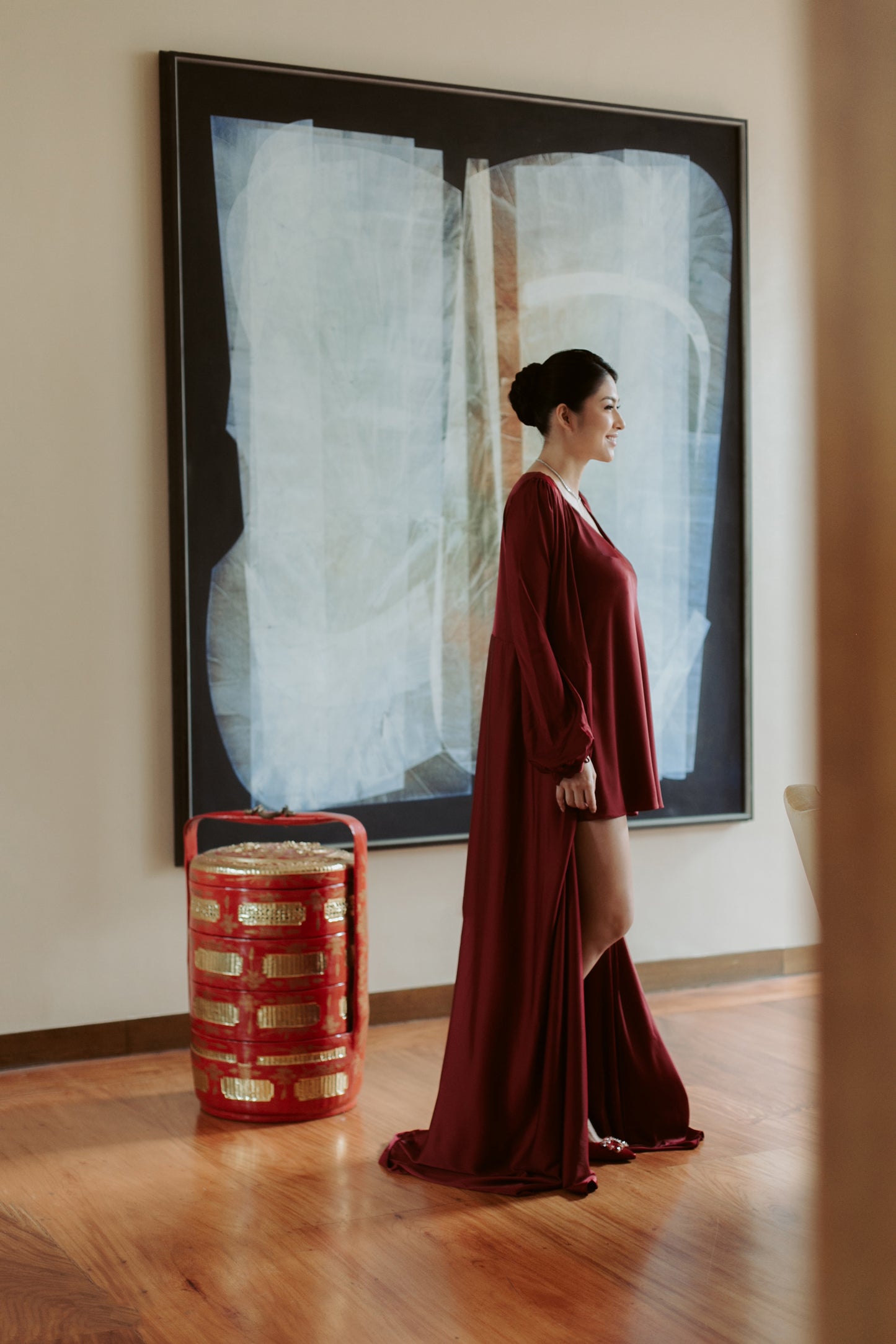 Ayla Dressing Robe ( italian silk )