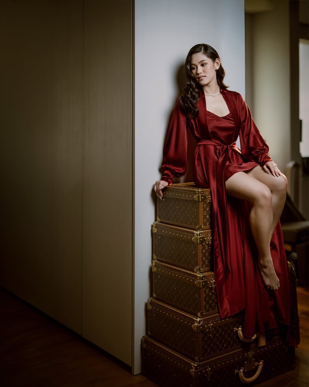 Elizabeth Dressing Robe ( italian silk )