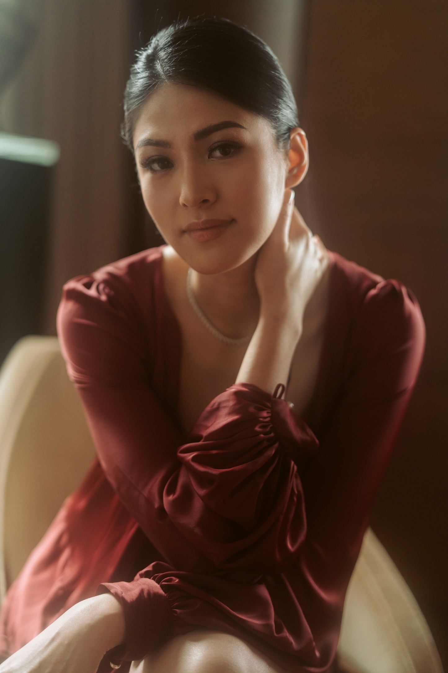 Ayla Dressing Robe ( italian silk )