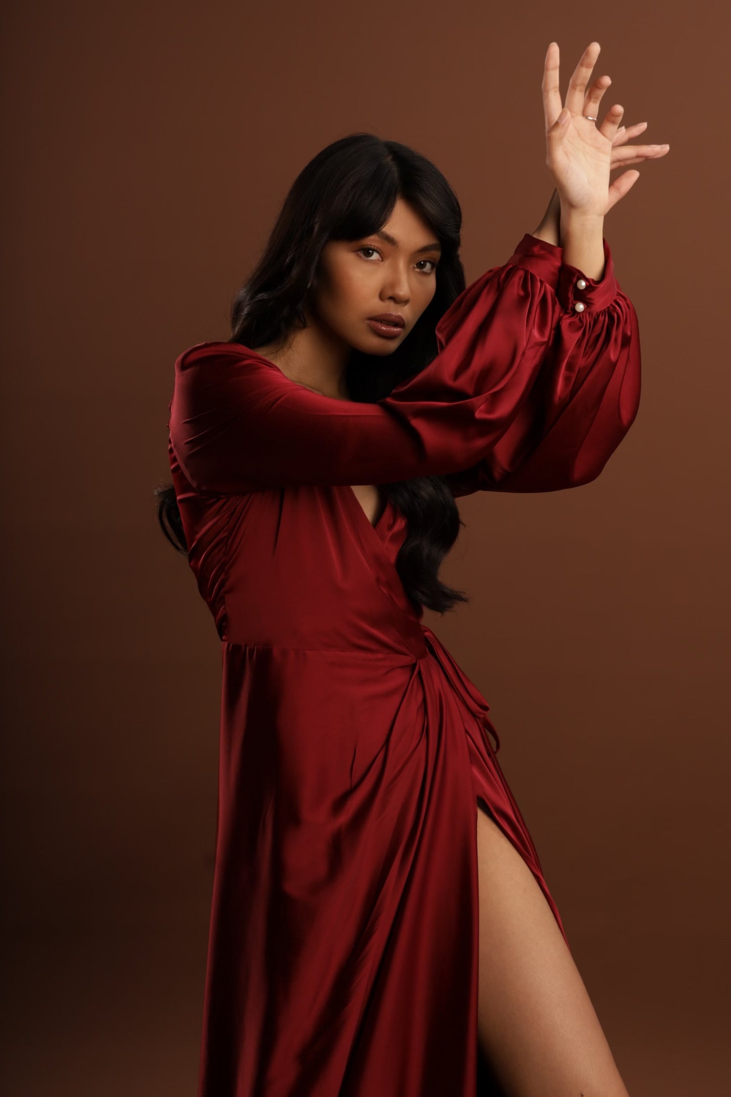 Ayla Dressing Robe ( italian silk )