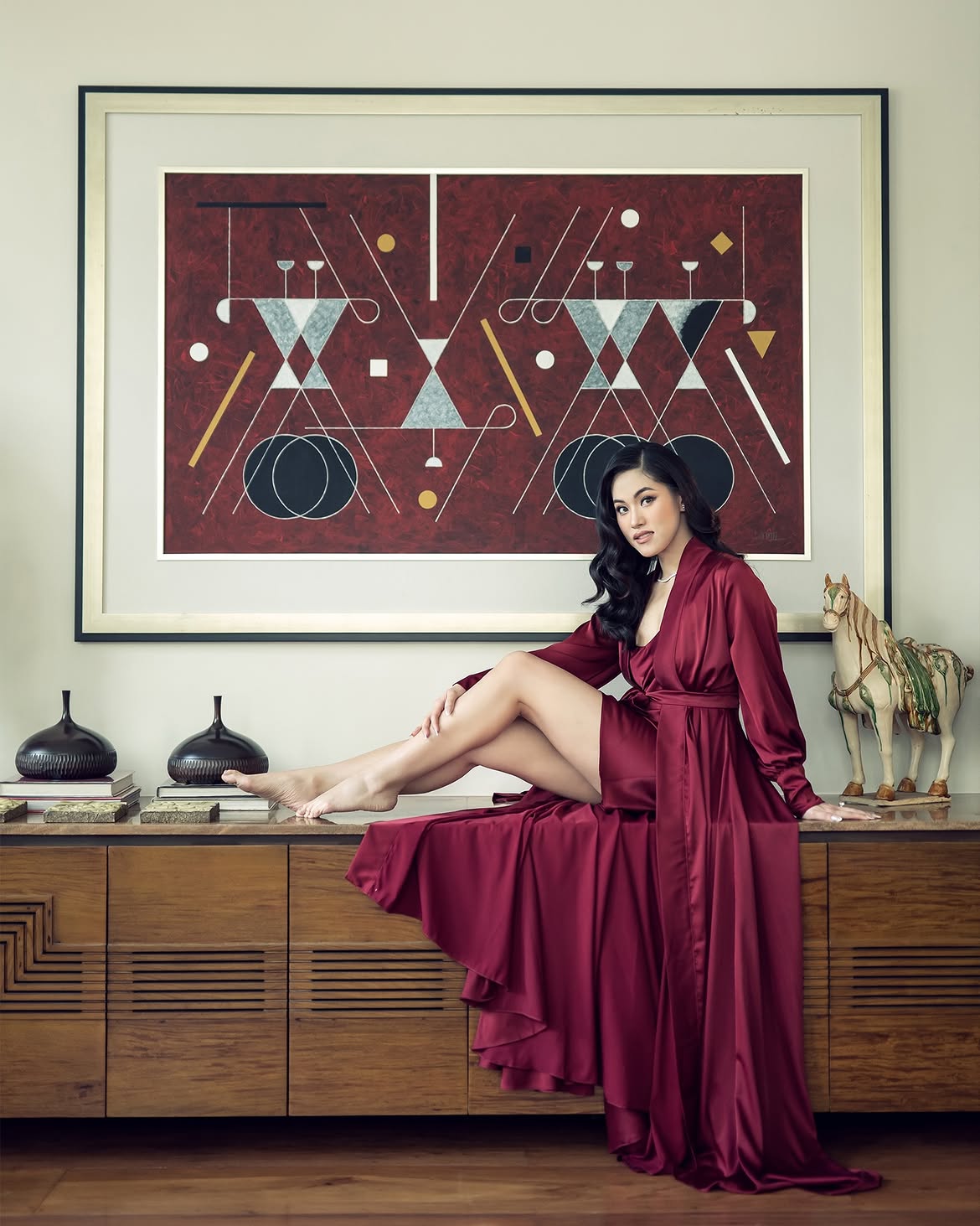 Elizabeth Dressing Robe ( italian silk )