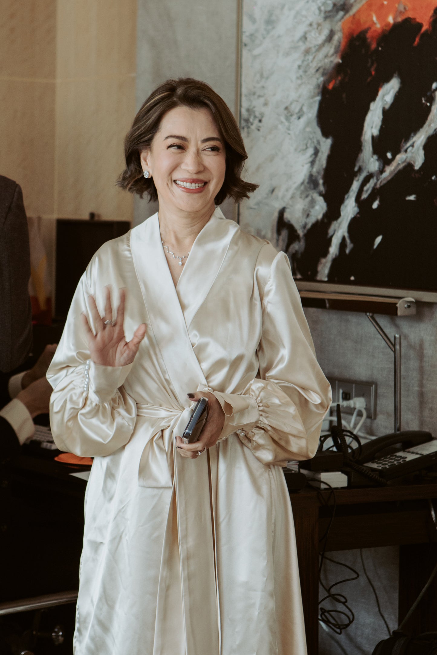 Elizabeth Dressing Robe ( local silk )