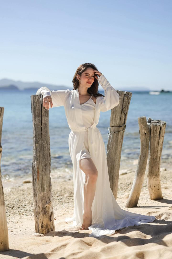 Elizabeth Dressing Robe ( italian silk )