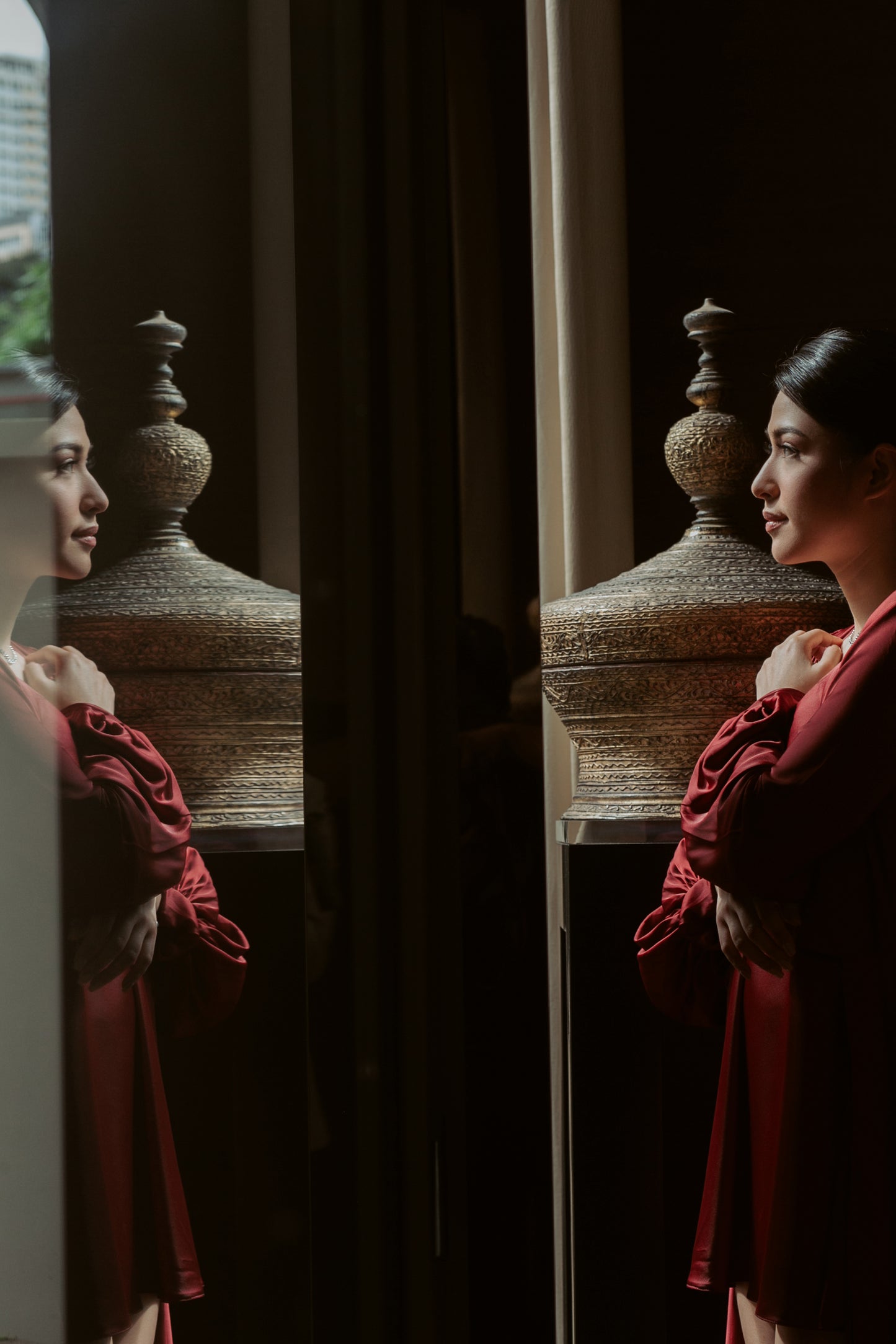 Ayla Dressing Robe ( italian silk )