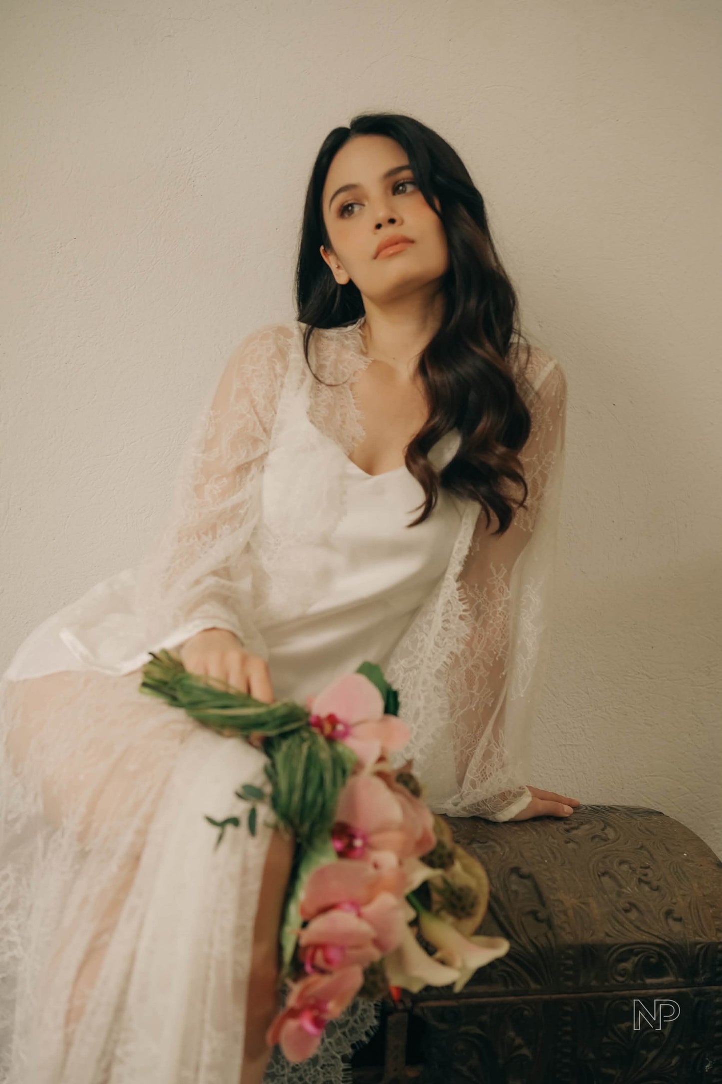 Ophelia Dressing Robe ( without scallop on sleeves )