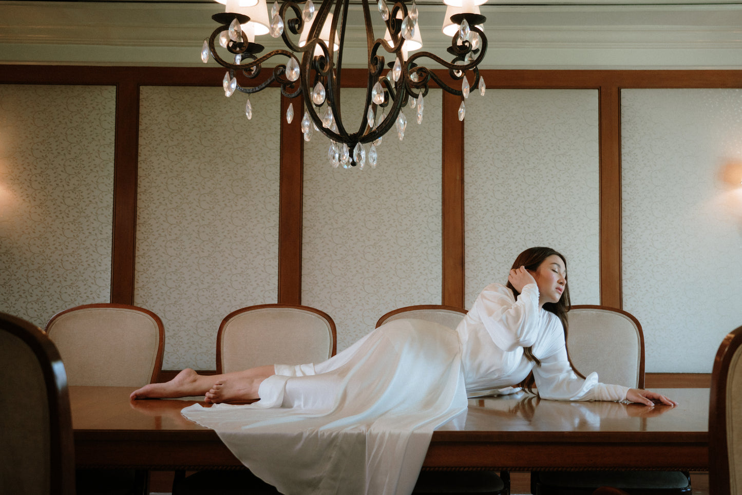 Elizabeth Dressing Robe ( italian silk )