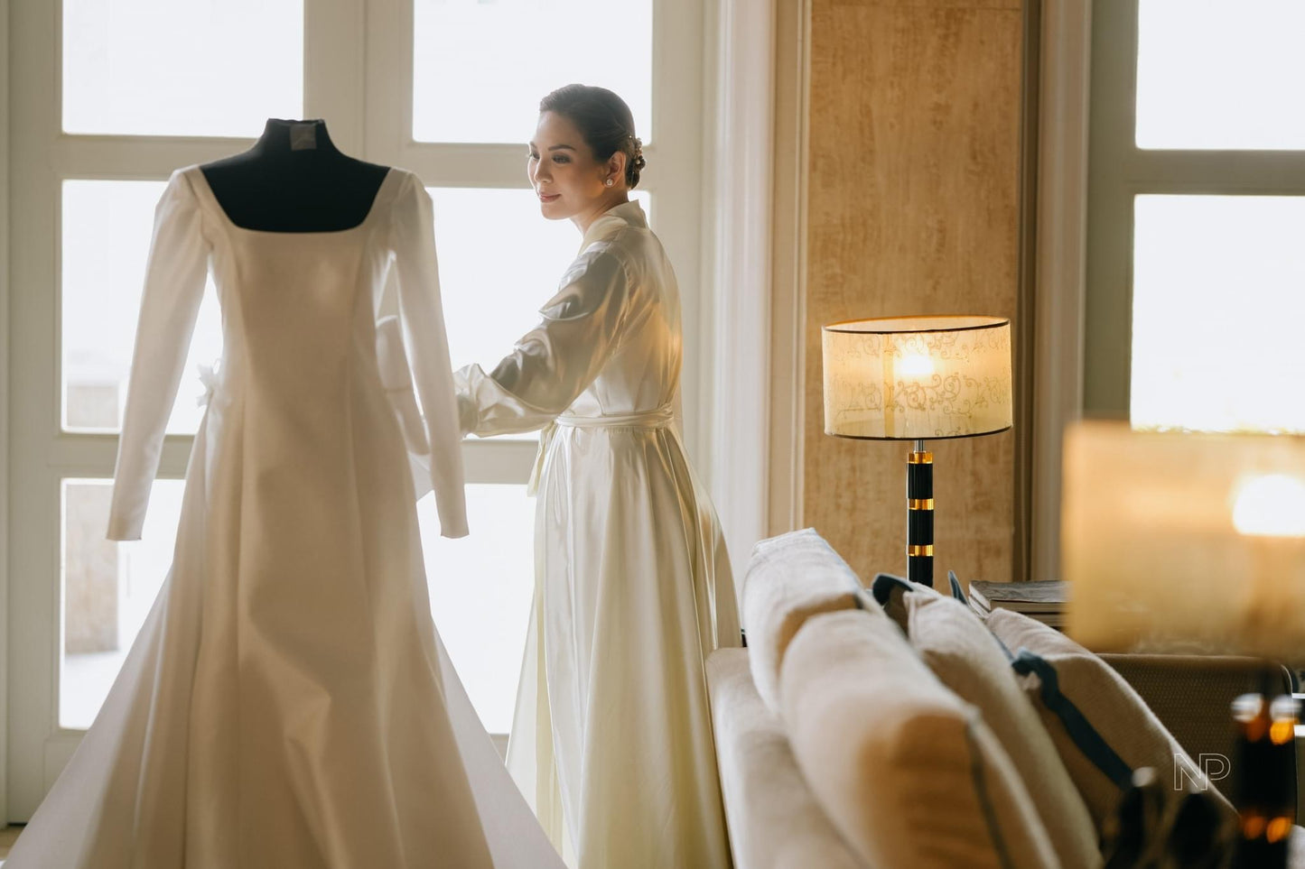 Elizabeth Dressing Robe ( local silk )