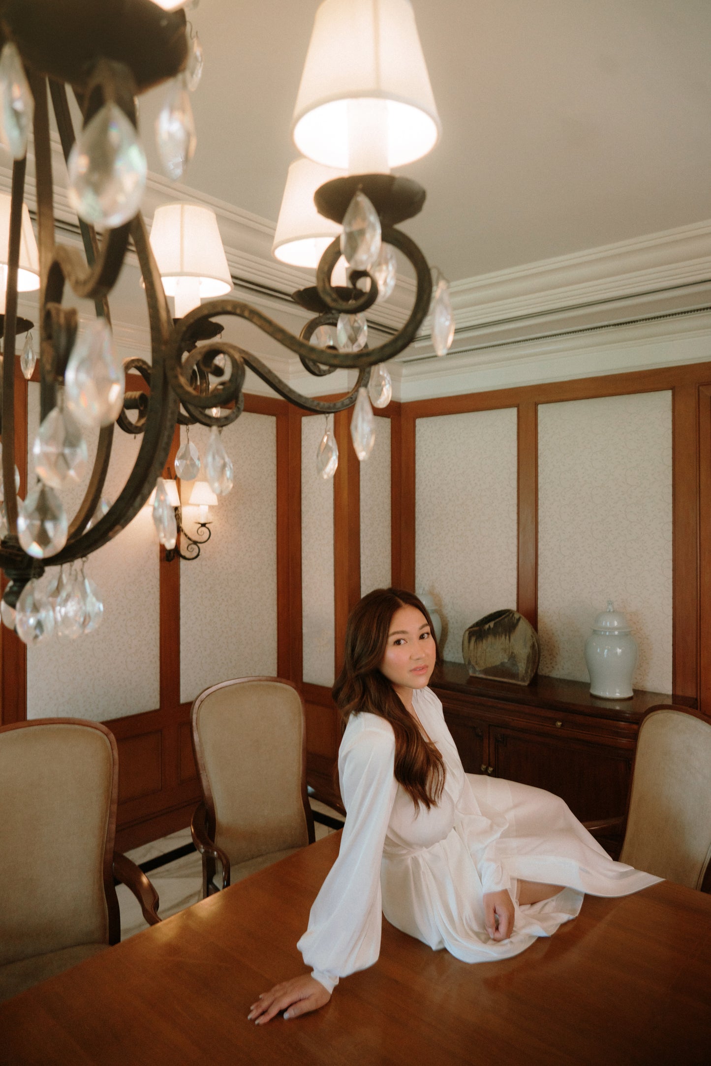 Elizabeth Dressing Robe ( italian silk )