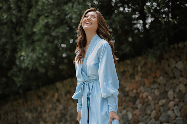 Elizabeth Dressing Robe ( italian silk )