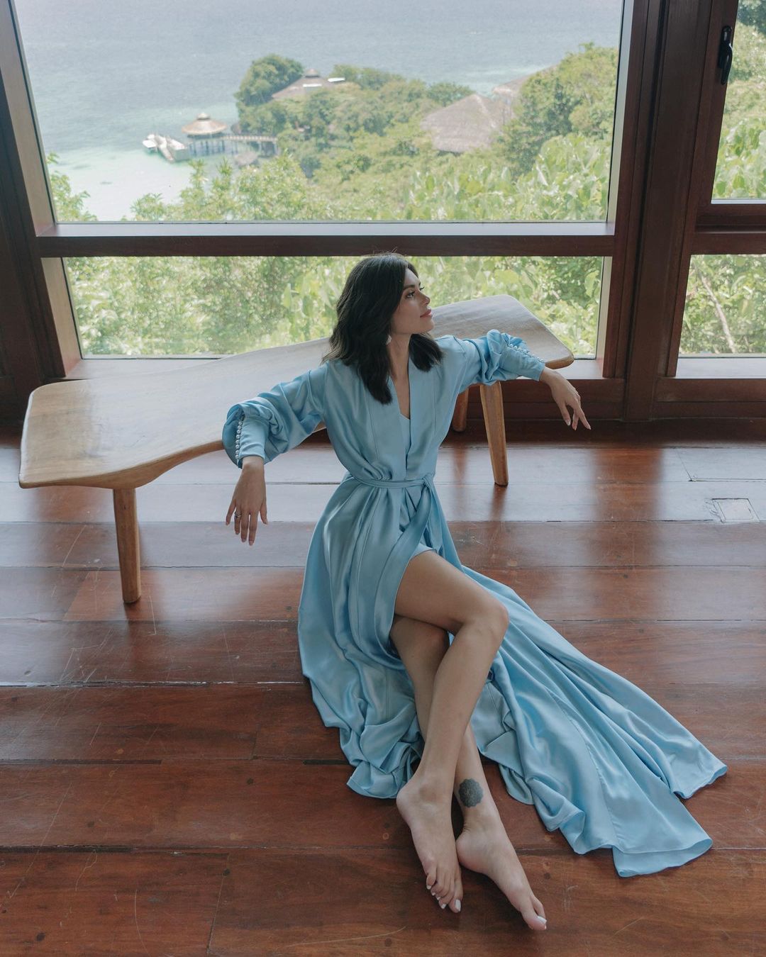 Elizabeth Dressing Robe ( italian silk )